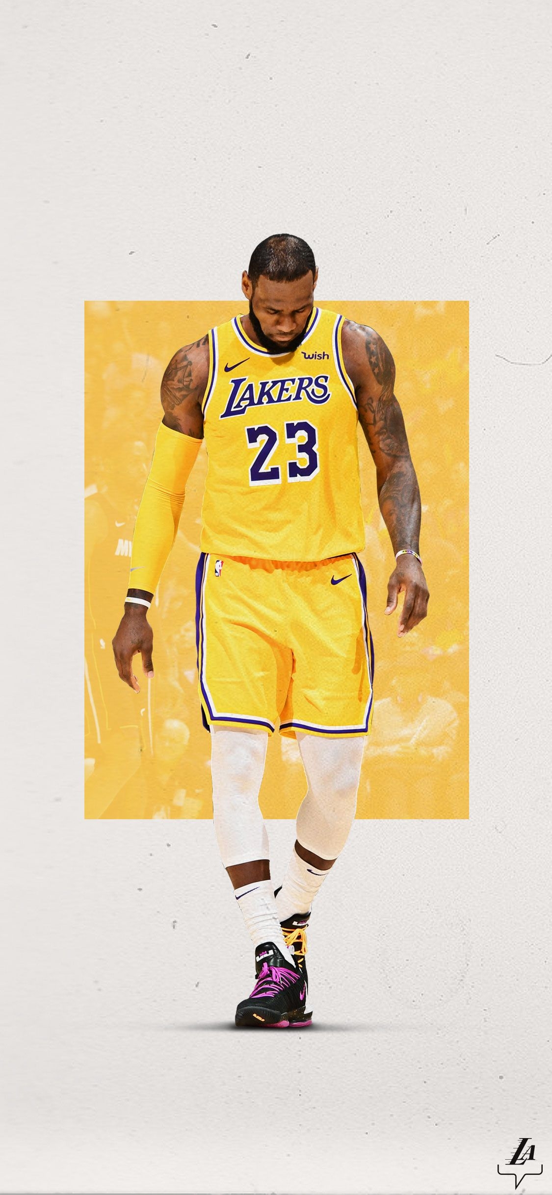 1130x2440 LeBron Lakers Wallpaper, Phone