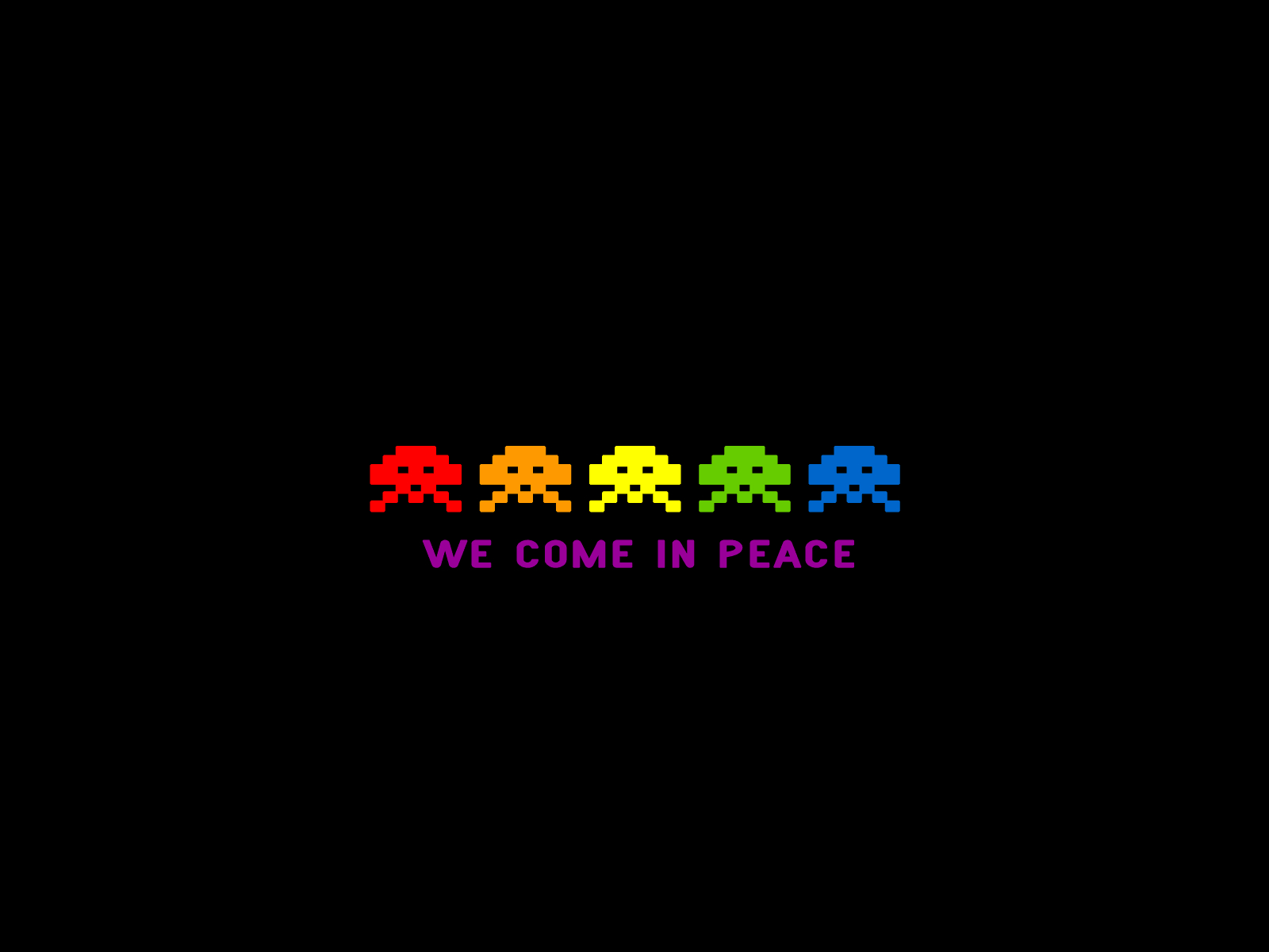 1600x1200 Space Invaders&; “We Come in Peace” Wallpaper, Desktop