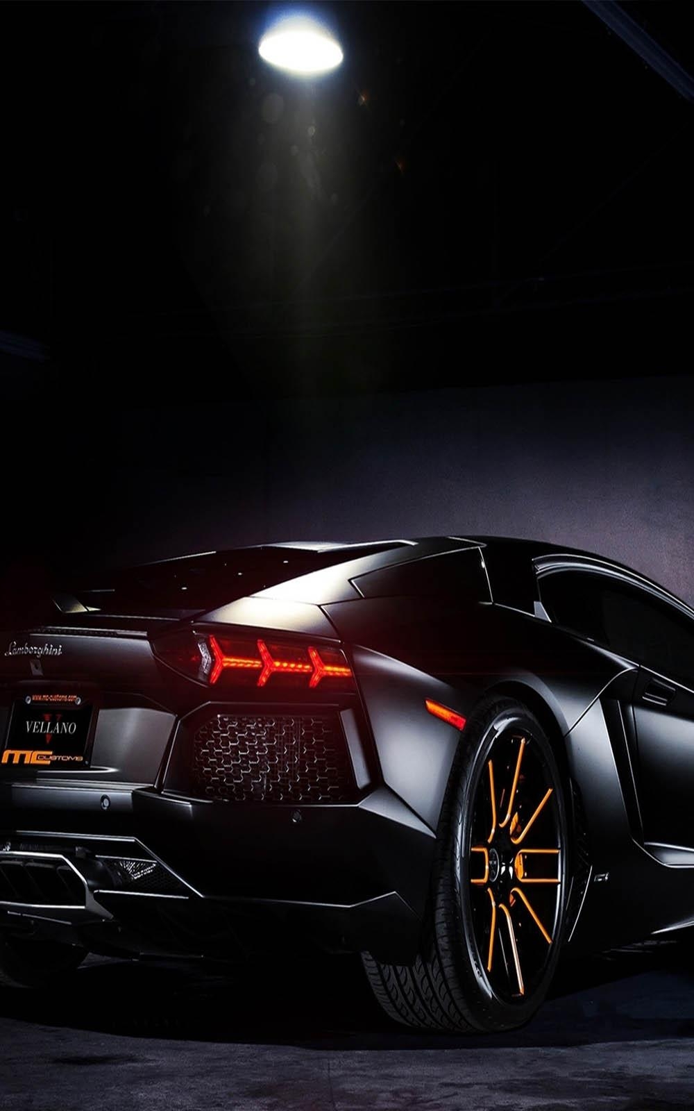 1000x1600 Lamborghini Black Shine Free HD Mobile Wallpaper, Phone