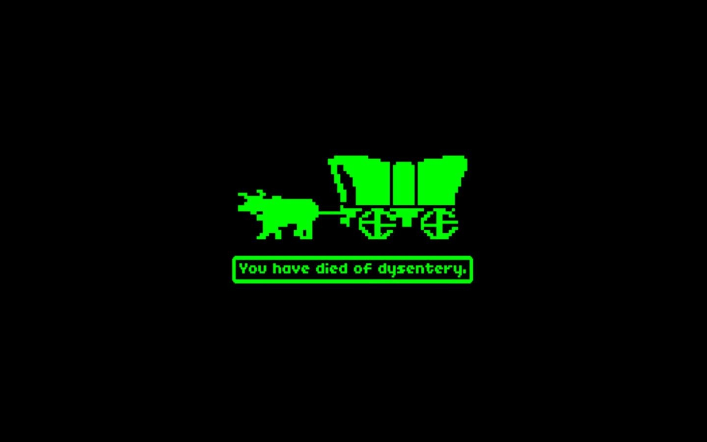 1440x900 Oregon Trail Black Dysentery HD wallpaper, Desktop