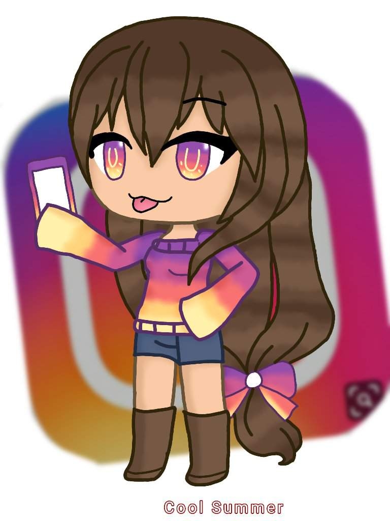 770x1030 cartoon: instagram girly cartoon image, Phone