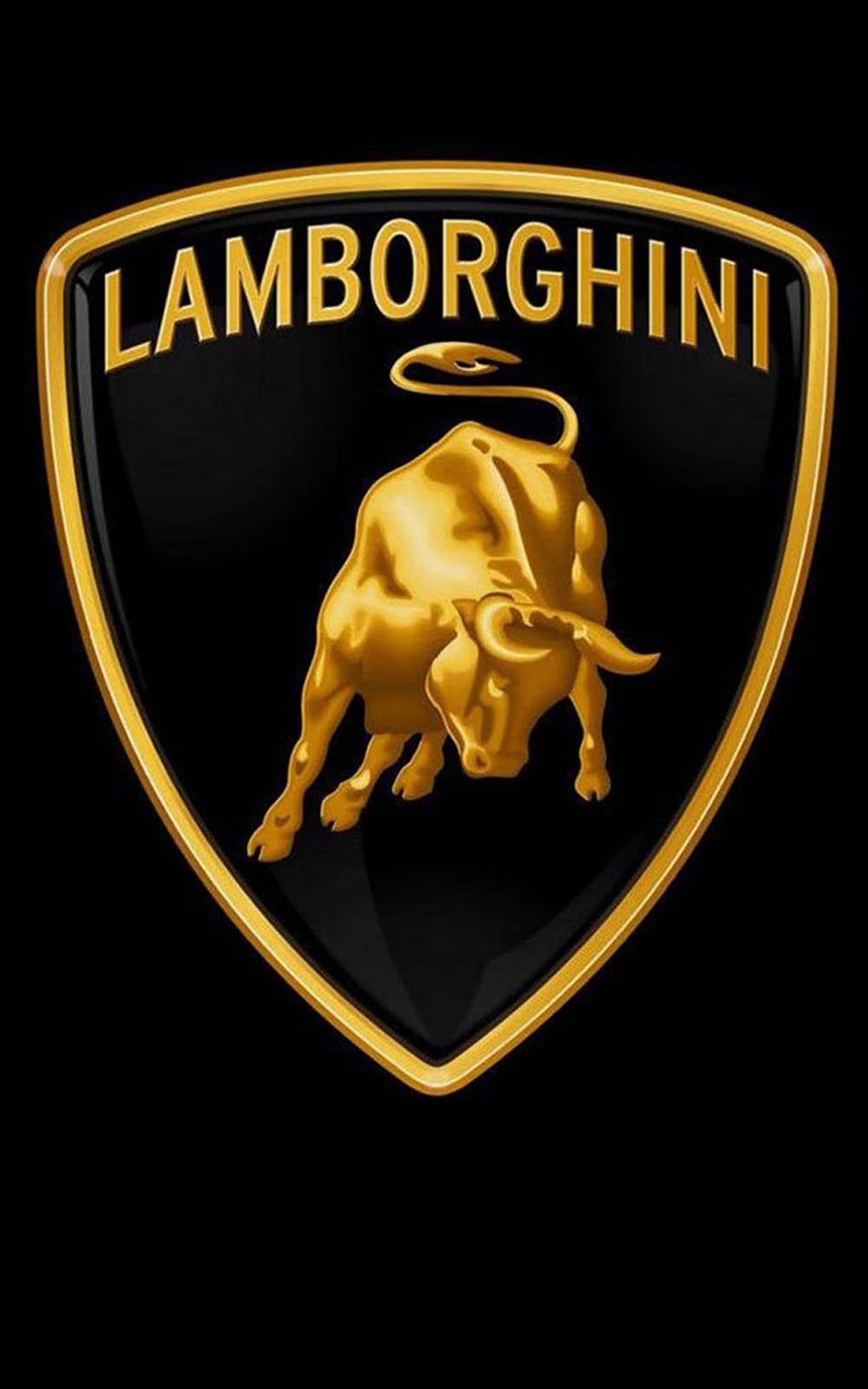 1000x1600 Black Lamborghini Logo Free HD Mobile Wallpaper, Phone