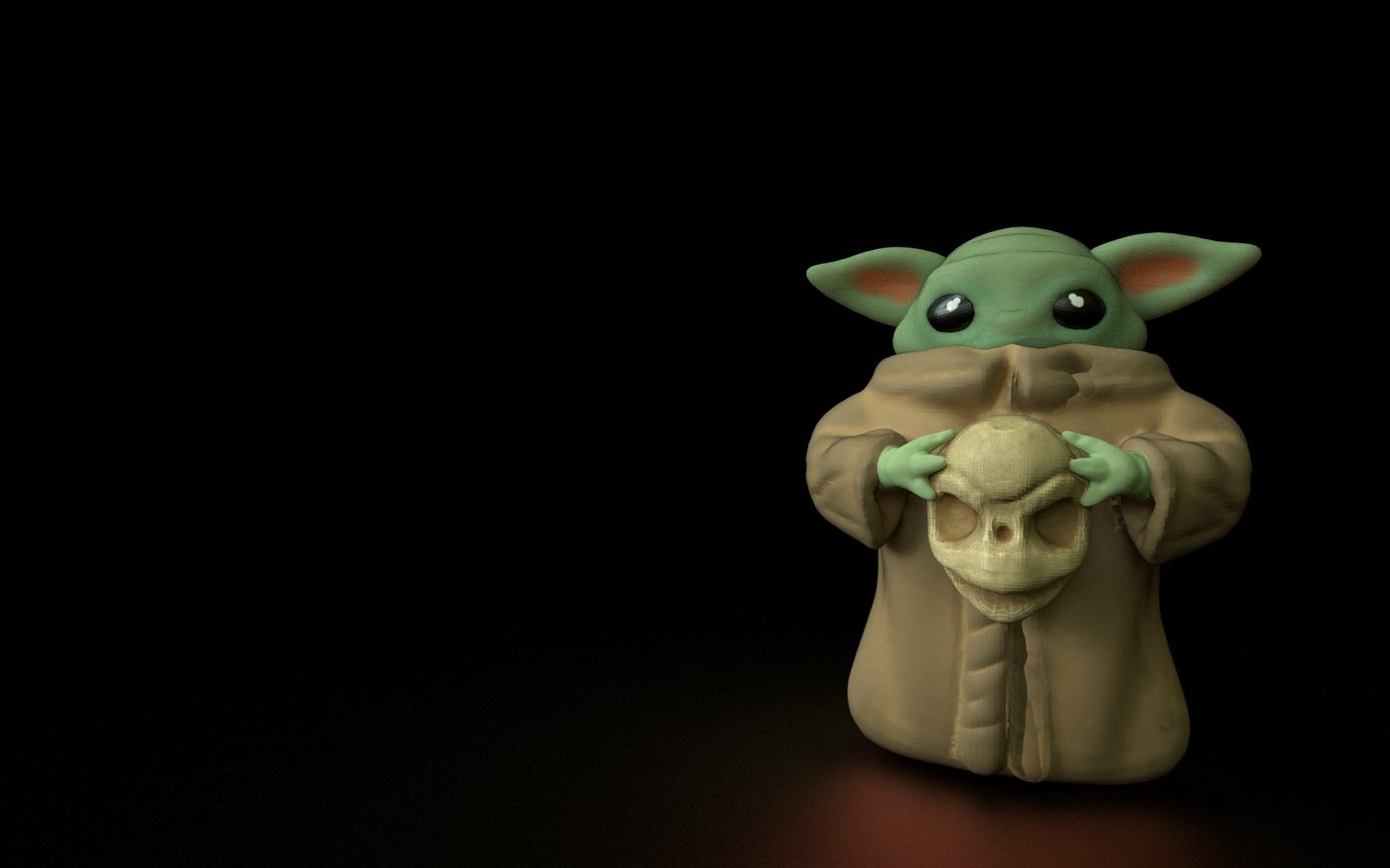 1400x880 Evil Baby Yoda, Desktop