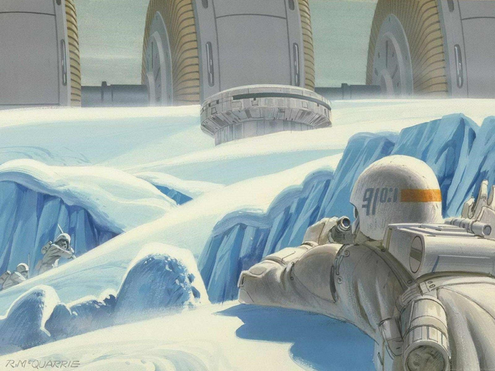 1600x1200 Star Wars Hoth Concept Art Ralph Mcquarrie Wallpaper Mcquarrie Star Wars Concept Art, Desktop