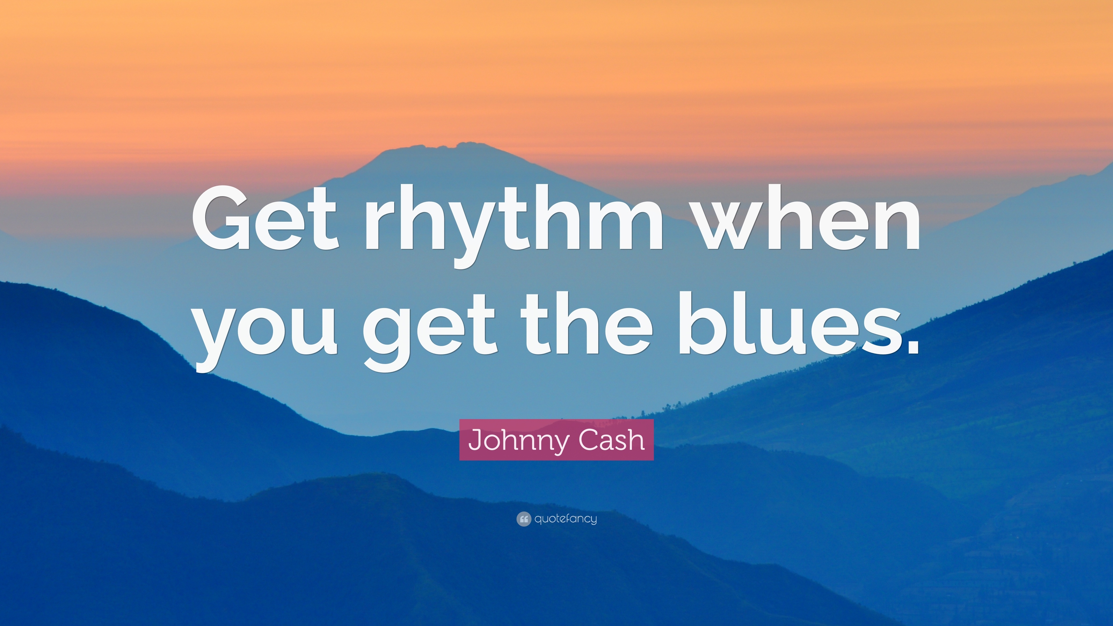 3840x2160 Johnny Cash Quote: “Get rhythm when you get the blues.” 12, Desktop