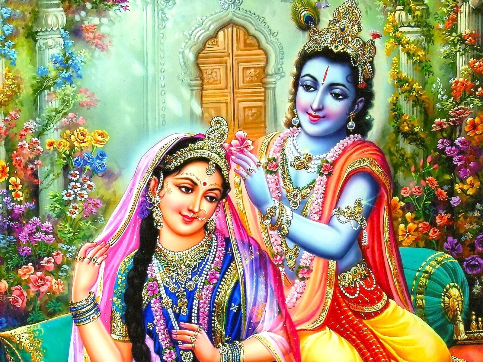 1600x1200 Radhe krishna, Desktop