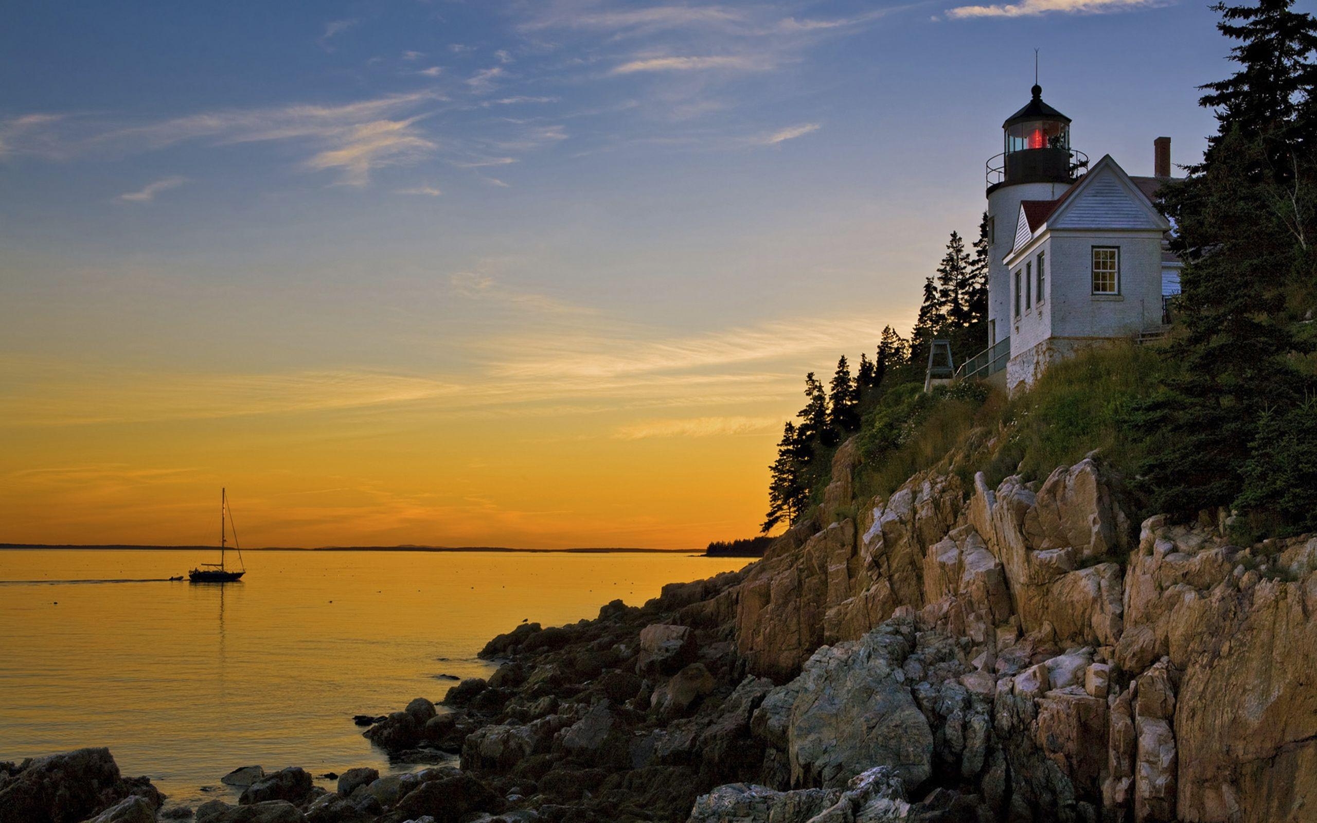 2560x1600 Bass Harbor Lighthouse Acadia National Park Maine 29896, Desktop