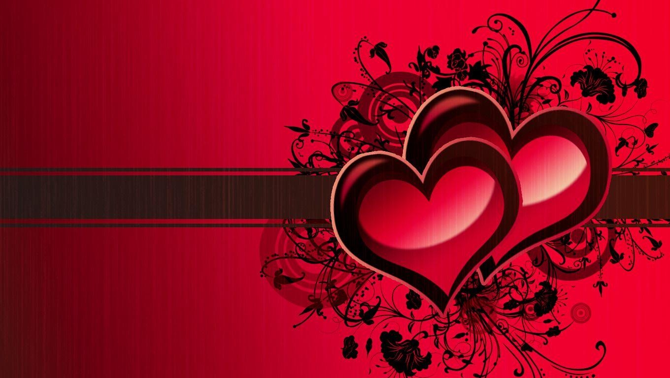 1360x770 Heart Wallpaper 4462  px, Desktop