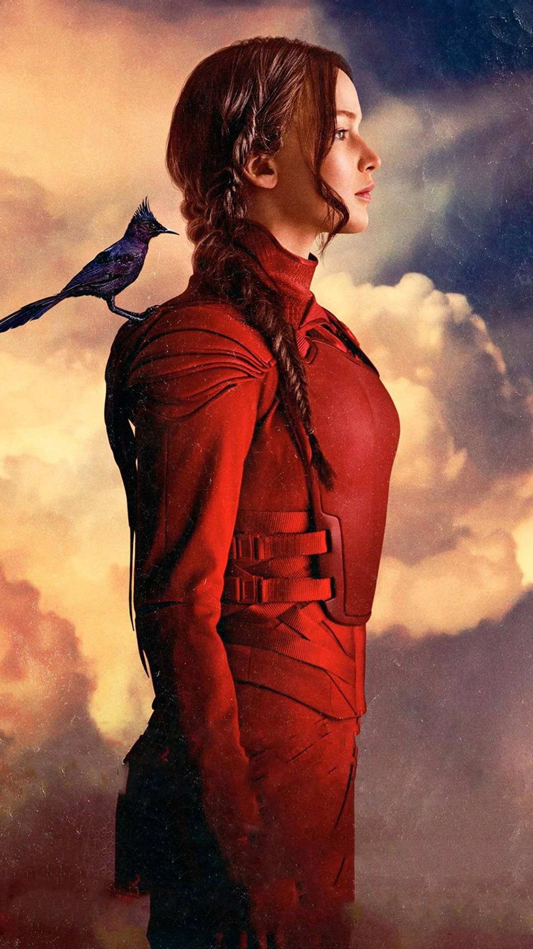 1080x1920 Download Katniss Red Suit The Hunger Games Wallpaper, Phone