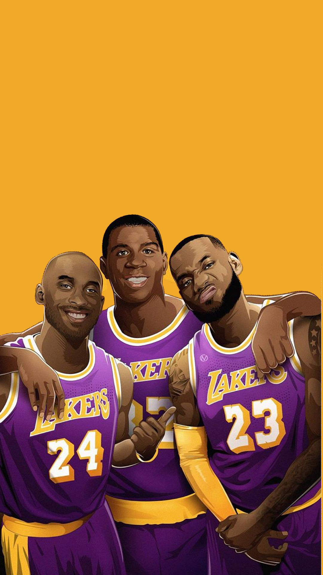 1080x1920 Download Nba Vector Art La Lakers Wallpaper, Phone