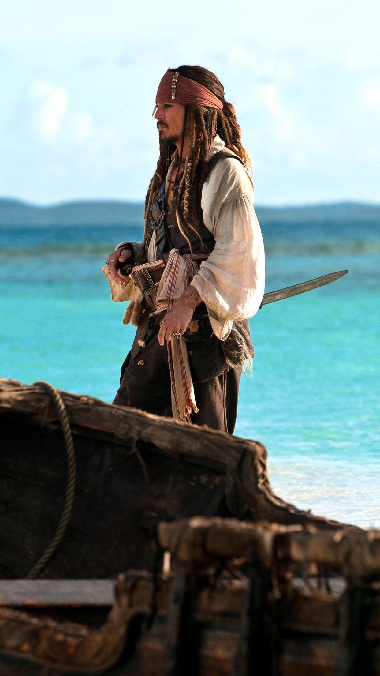 1250x2210 Captain Jack Sparrow 2 Wallpaper for iPhone X, 6, Phone