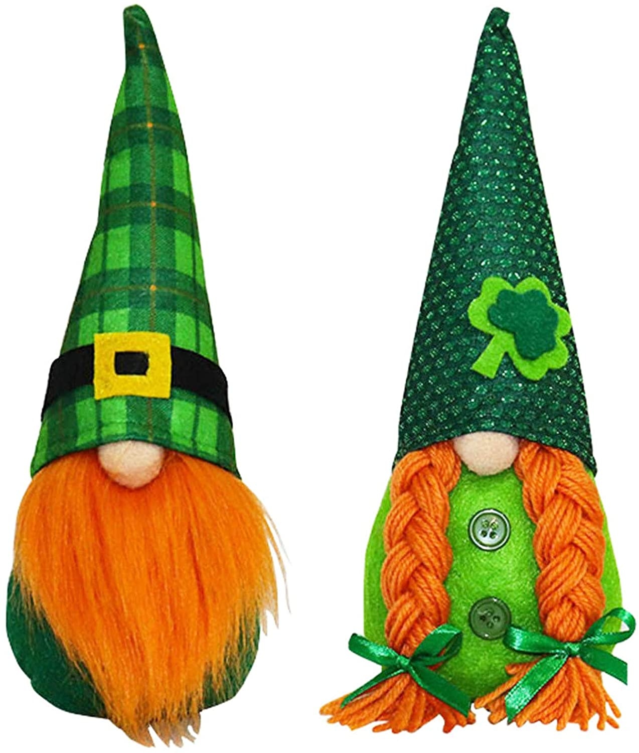 1280x1500 Wofair St Patricks Day Decorations Gnome, Handmade Plush Standing Figurine for Spring, Irish Gnome Elf Scandinavian Yule Santa Nisse, Nordic Elf Figurine Home Holiday Decoration Ornaments, Pack of 2, Phone