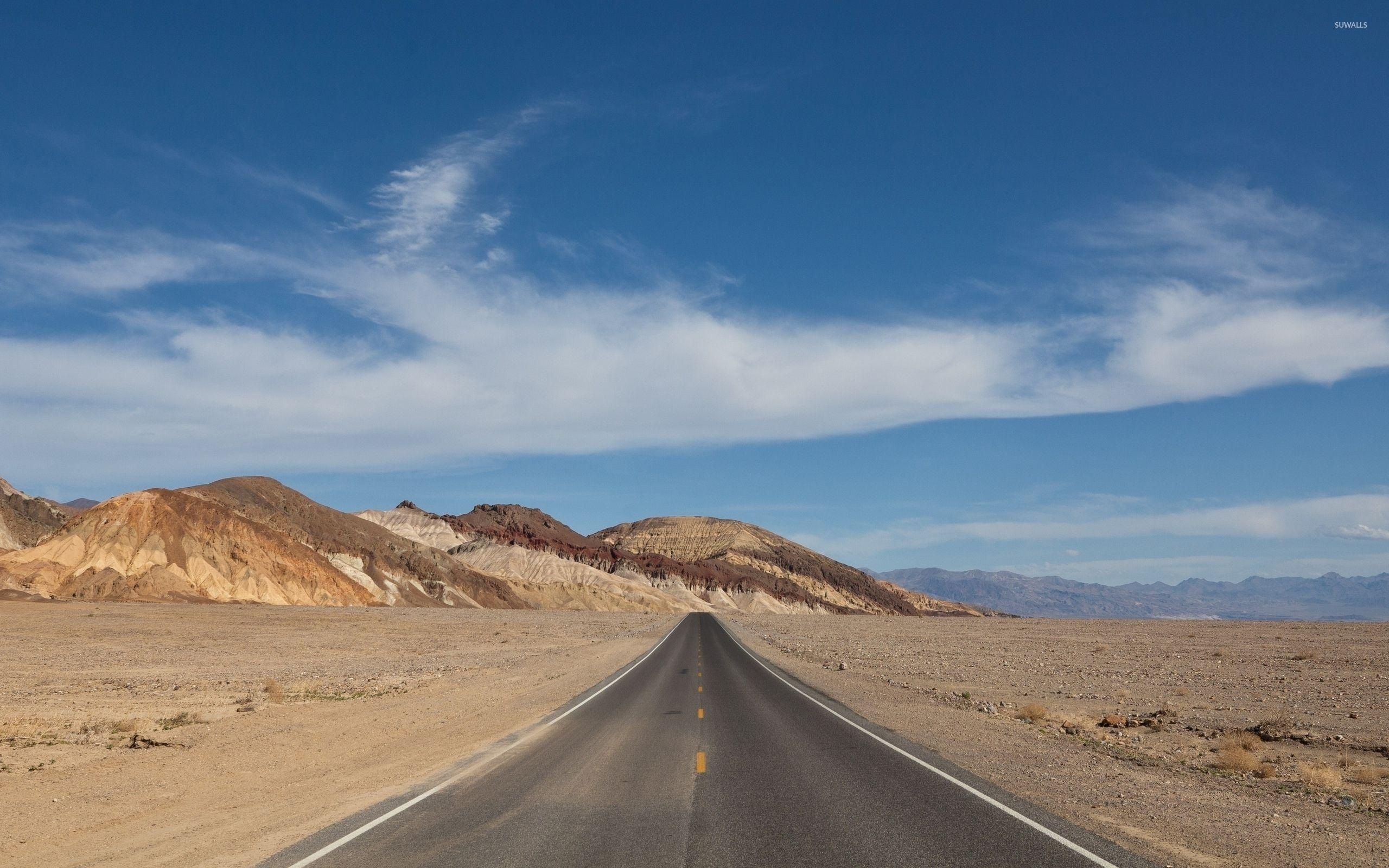 2560x1600 Road passing through Death Valley National Park wallpaper, Desktop