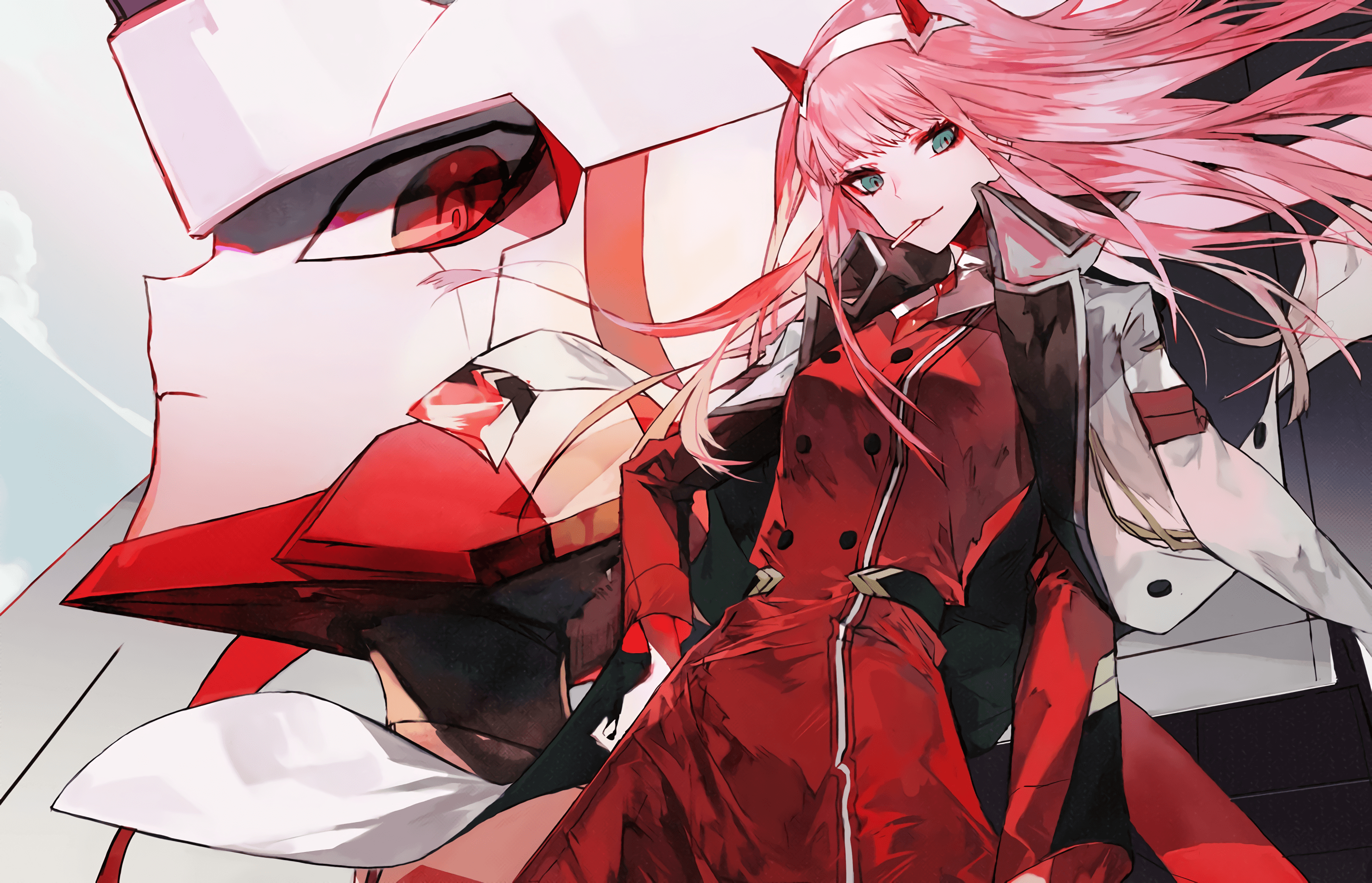 3000x1940 Zero Two (Darling in the FranXX) HD Wallpaper. Background, Desktop