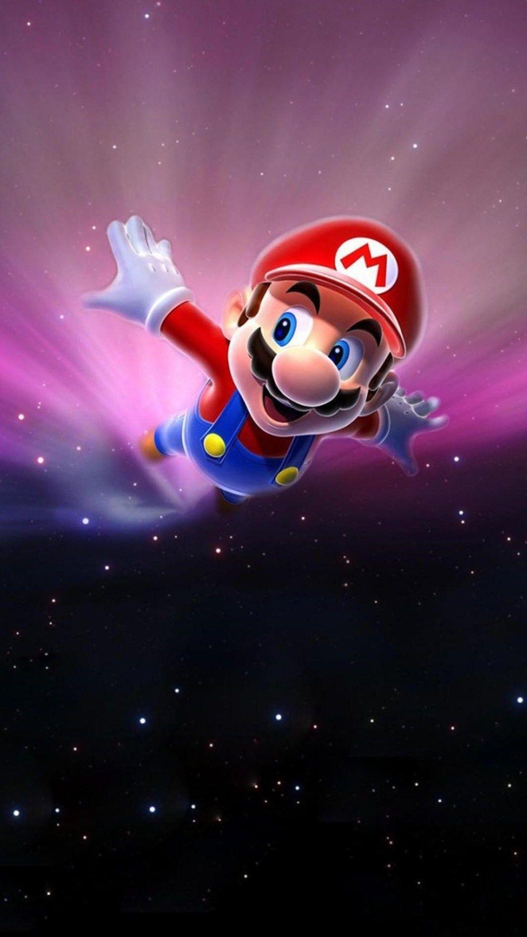 1080x1920 hd mobile phone wallpaper mario galaxy. ololoshenka, Phone