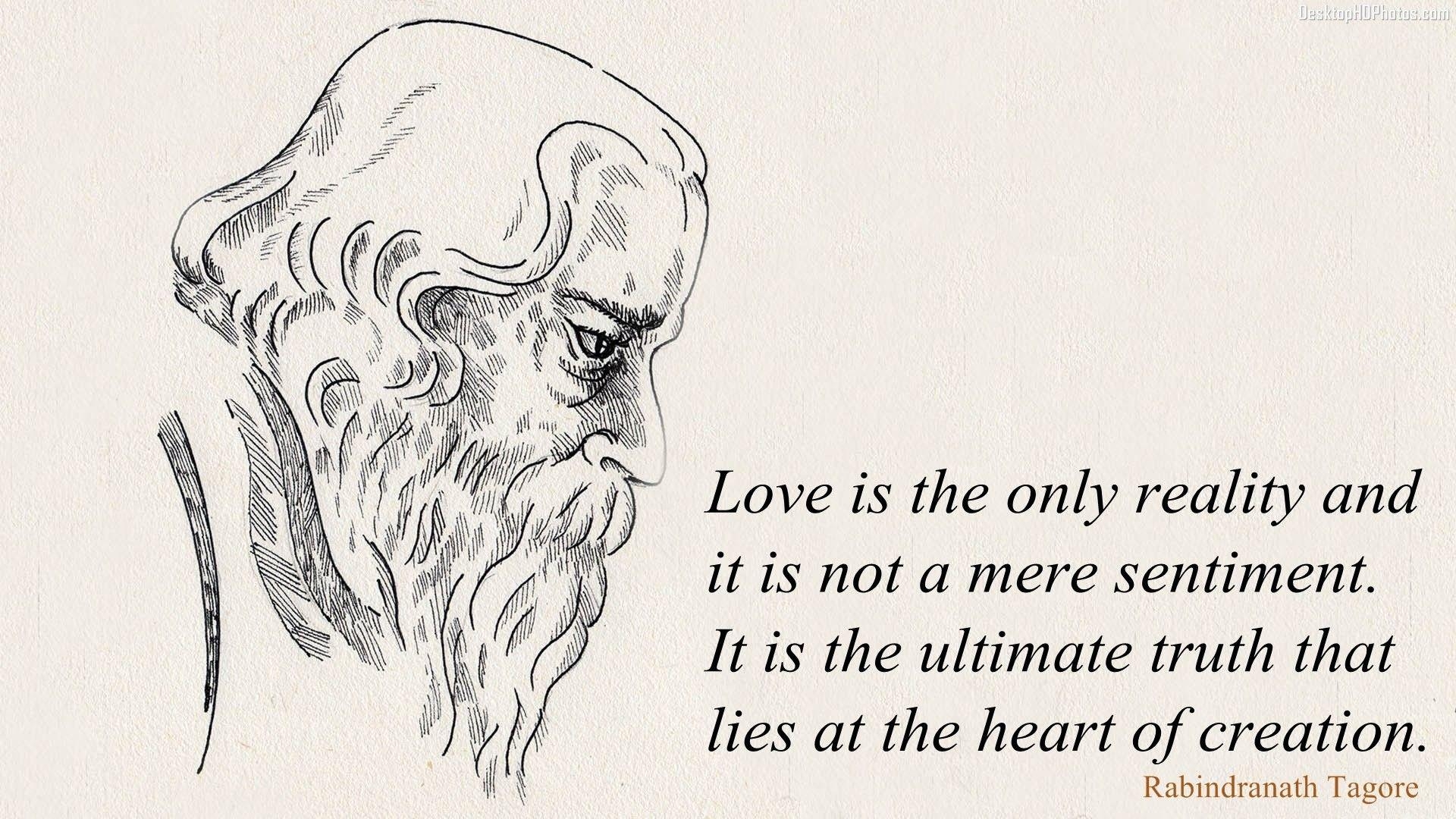 1920x1080 Rabindranath Tagore Love Quotes, Image, Picture, Wallpaper, Desktop