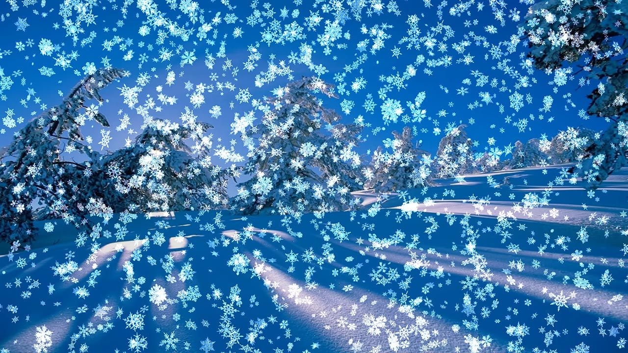 1280x720 Animated Snow Scene Wallpaper, Desktop