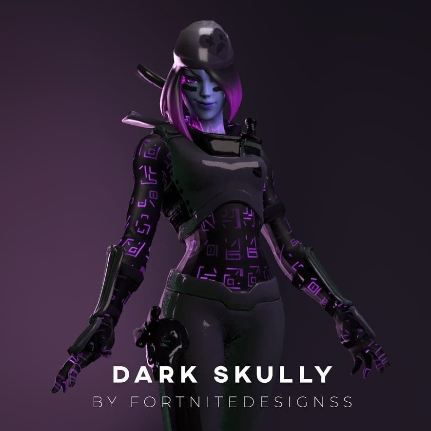 890x890 Dark Skully Fortnite wallpaper, Phone