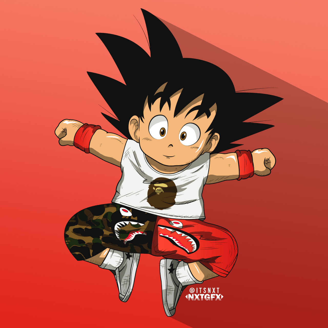 1280x1280 Goku Bape Wallpaper, Phone