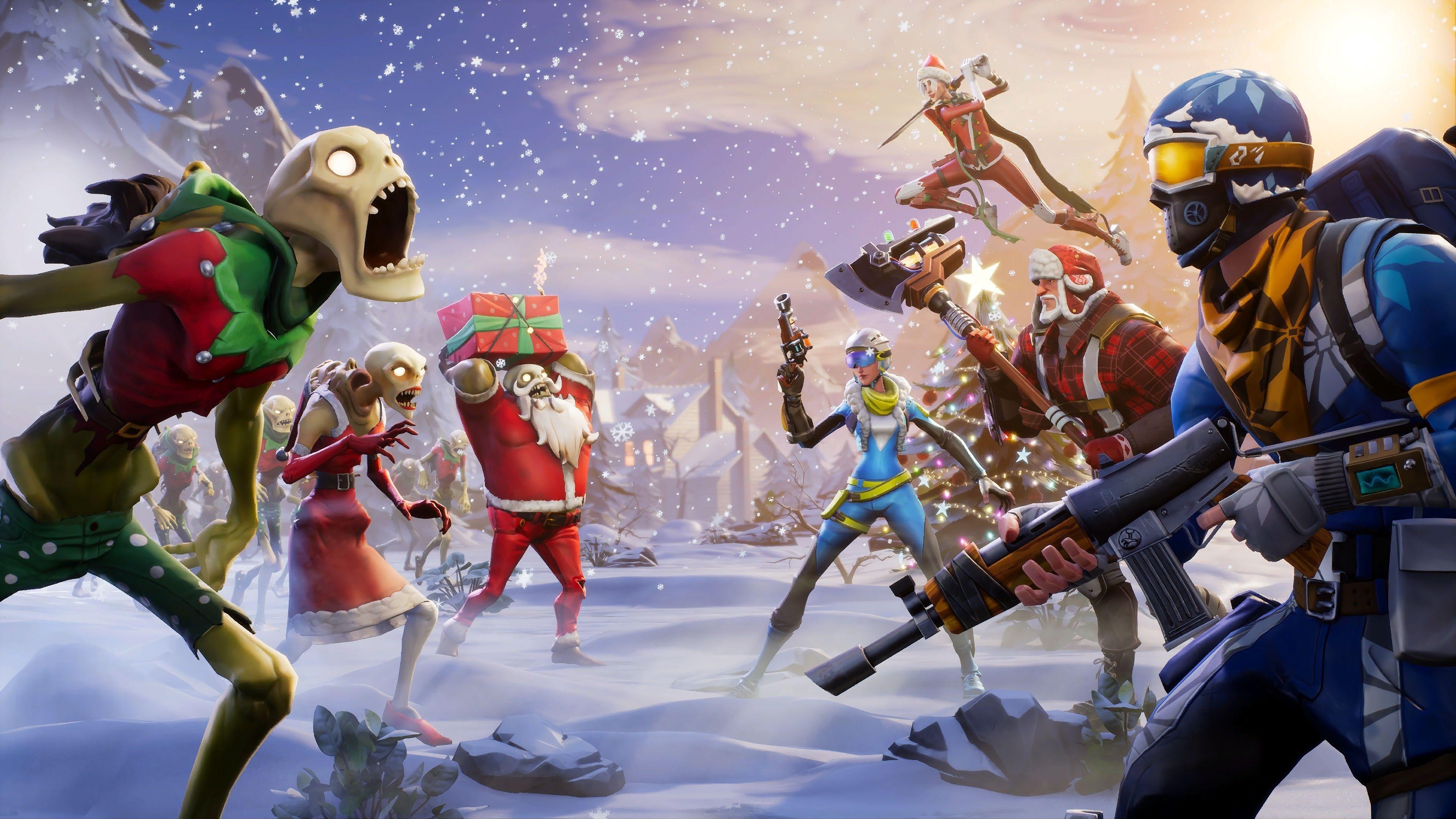 3840x2160 Fortnite Christmas Desktop Wallpaper Free Fortnite Christmas, Desktop