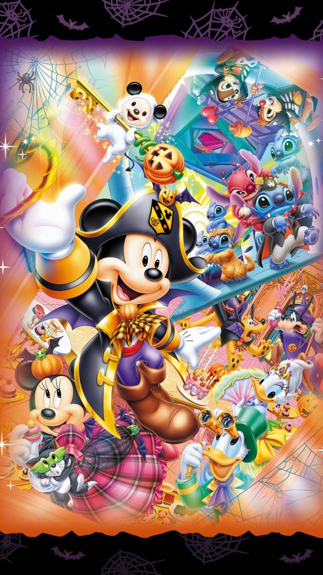 1080x1920 Halloween Mickey and Friends iPhone Wallpaper. Disney posters, Disney halloween, Mickey mouse picture, Phone