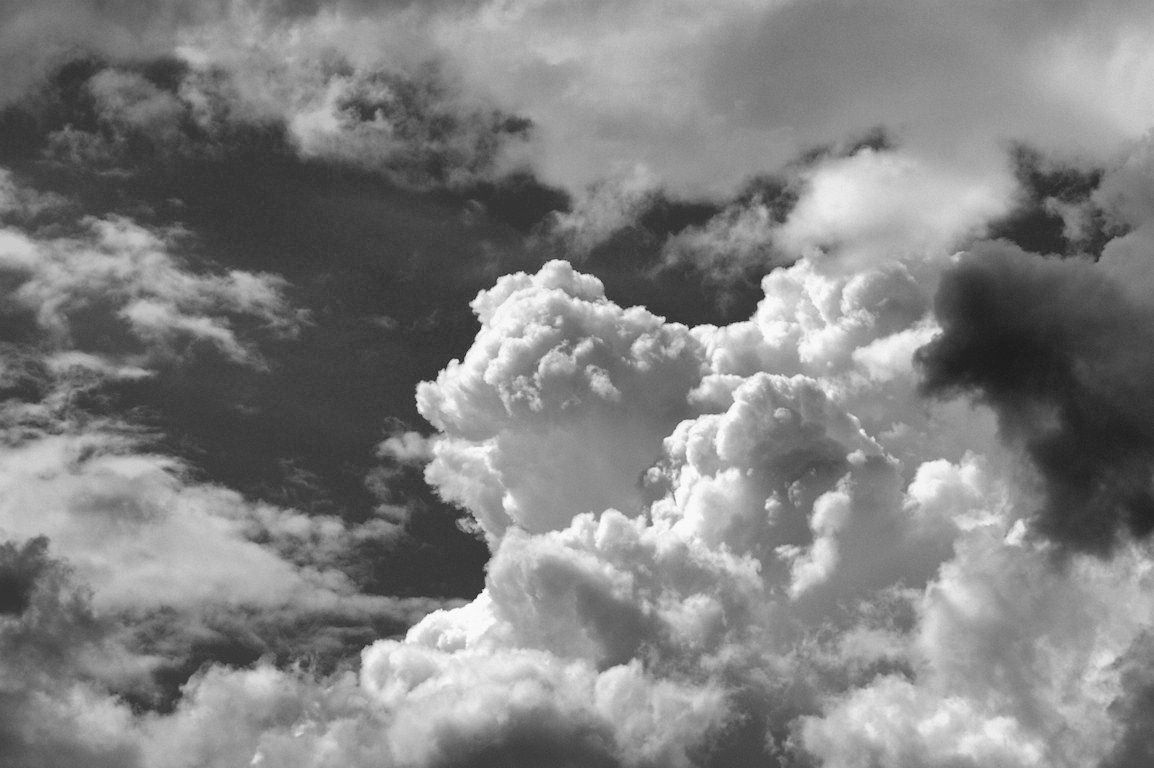 1160x770 Black and White Clouds Wallpaper Free Black and White Clouds Background, Desktop