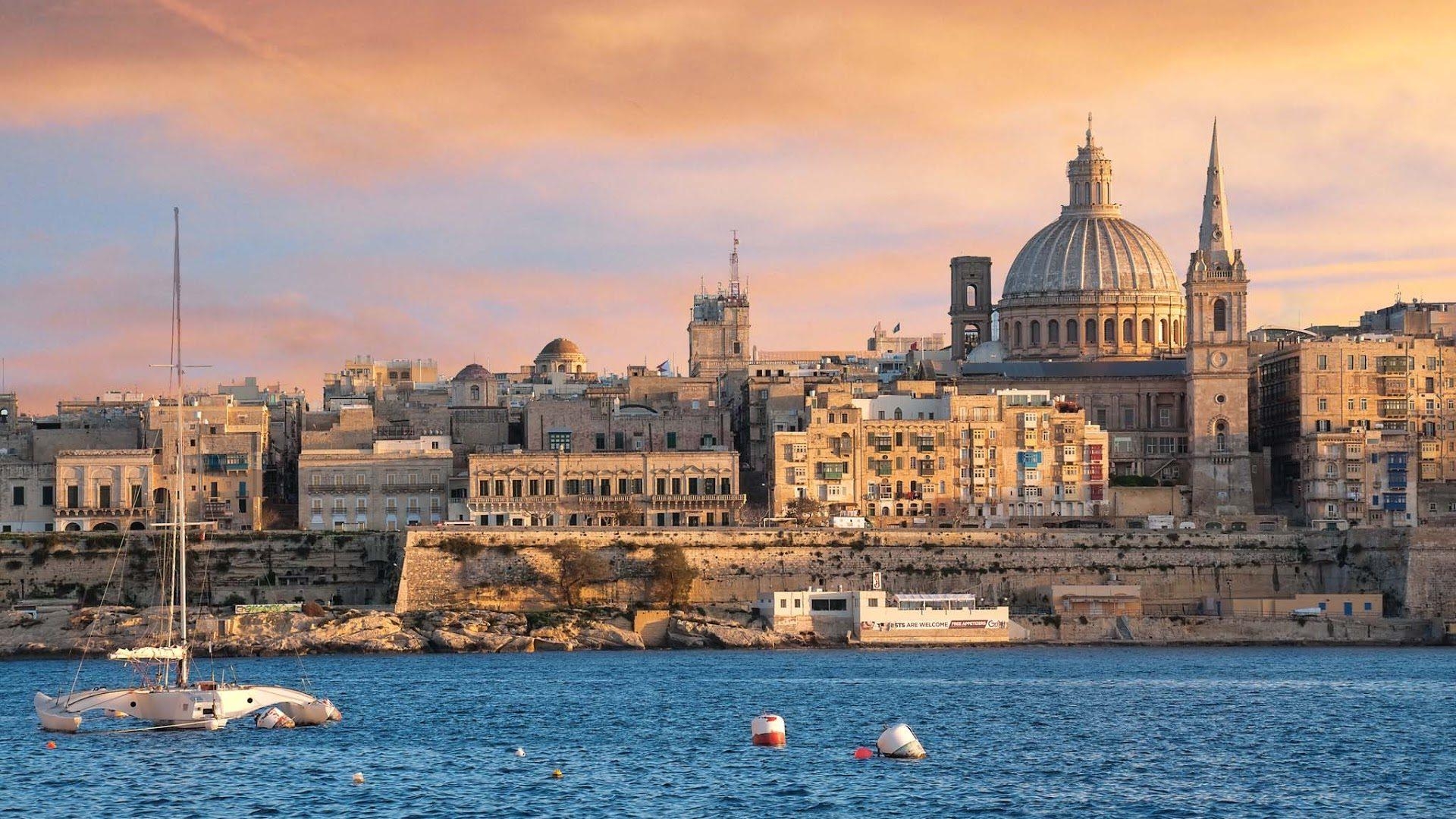 1920x1080 Desktop And Laptop Screen Wallpaper Of Valletta Malta, Desktop