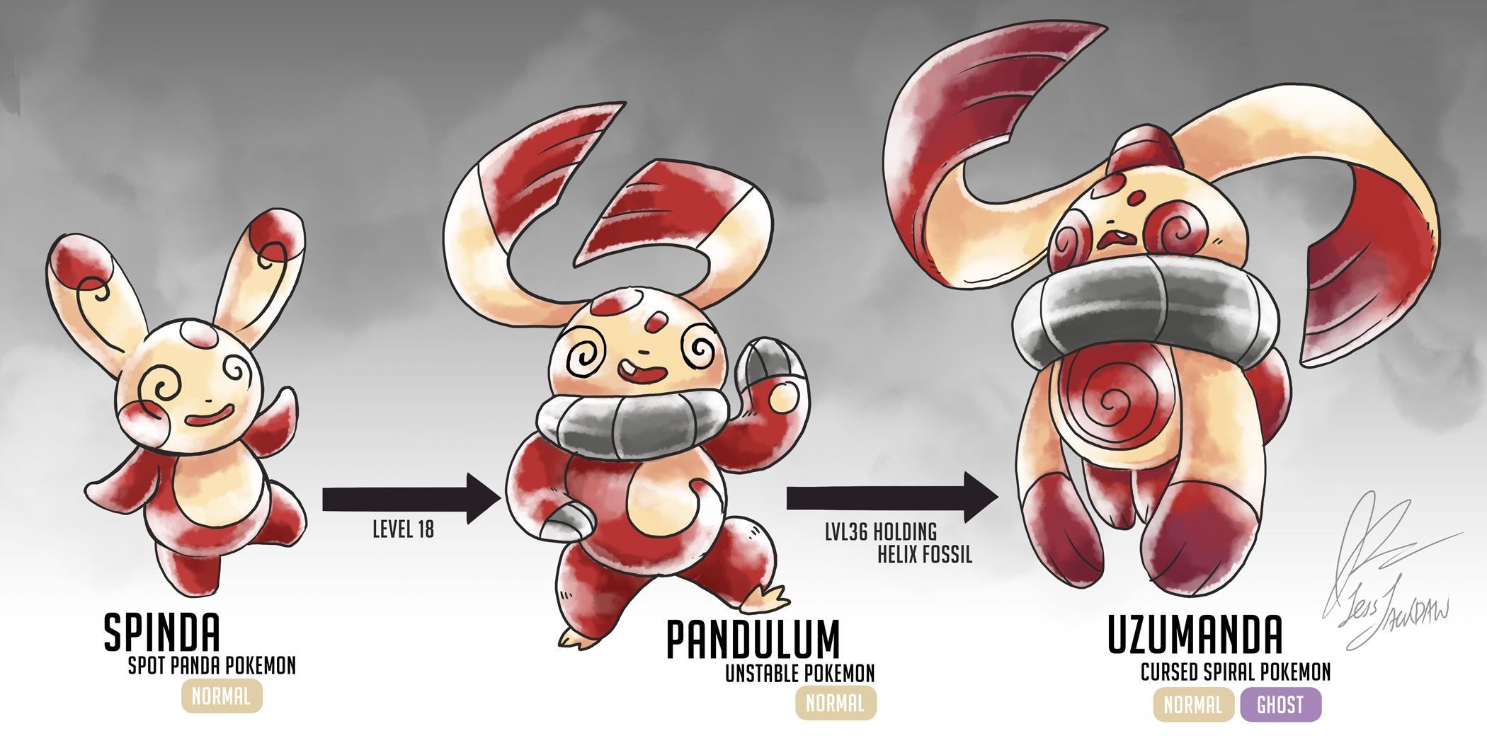 2100x1050 Spinda Fakemon Evolution (Junji Ito Inspired), Dual Screen