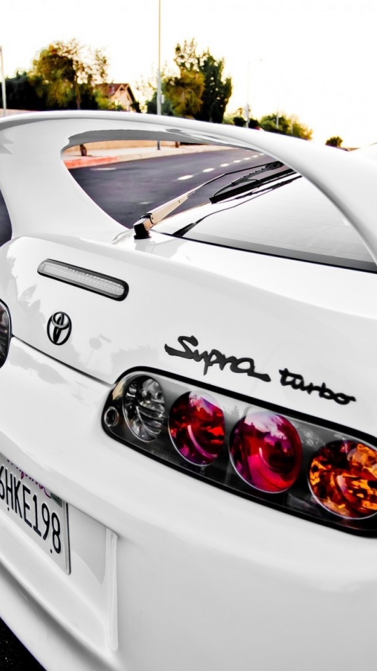 750x1340 Toyota Supra White HD Wallpaper iPhone 6 / 6S Wallpaper.net, Phone