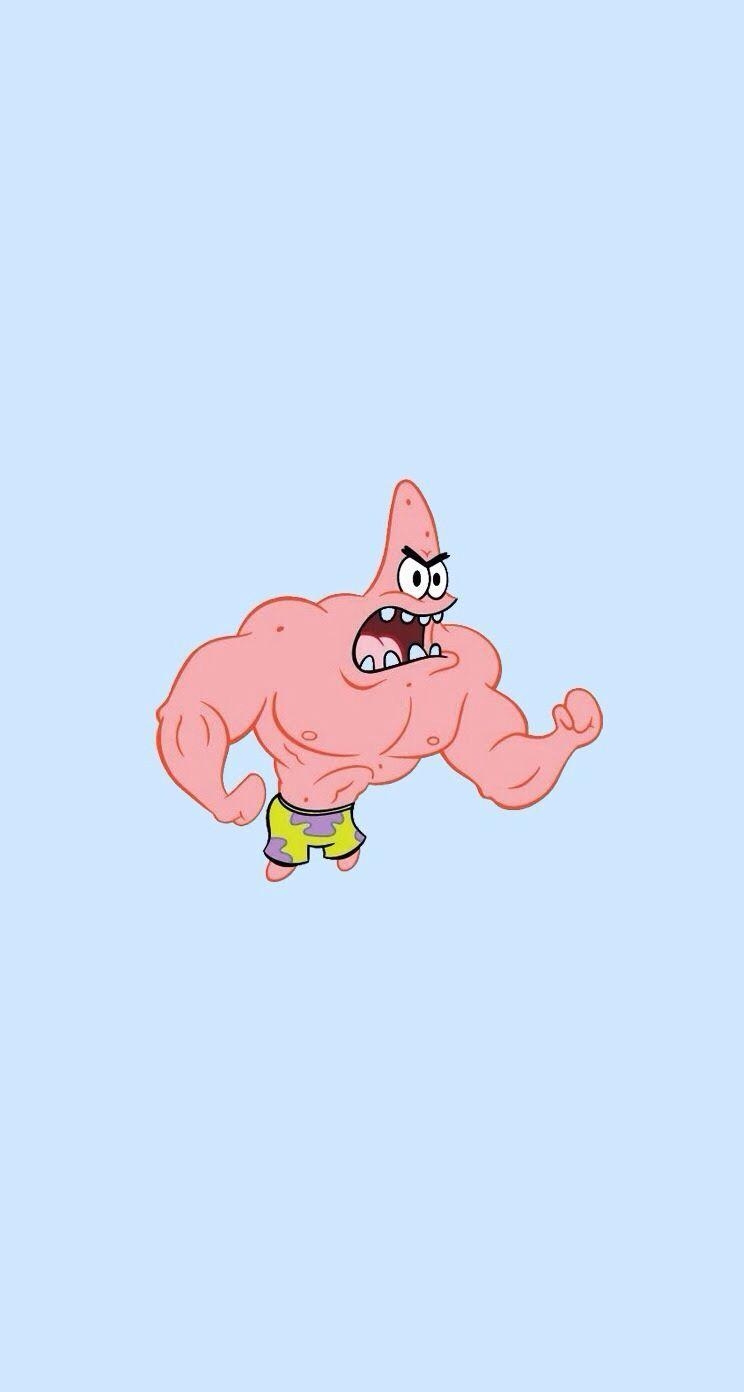 750x1400 Super Strong Patrick. Wallpaper. IPhone Wallpaper, Wallpaper, Phone