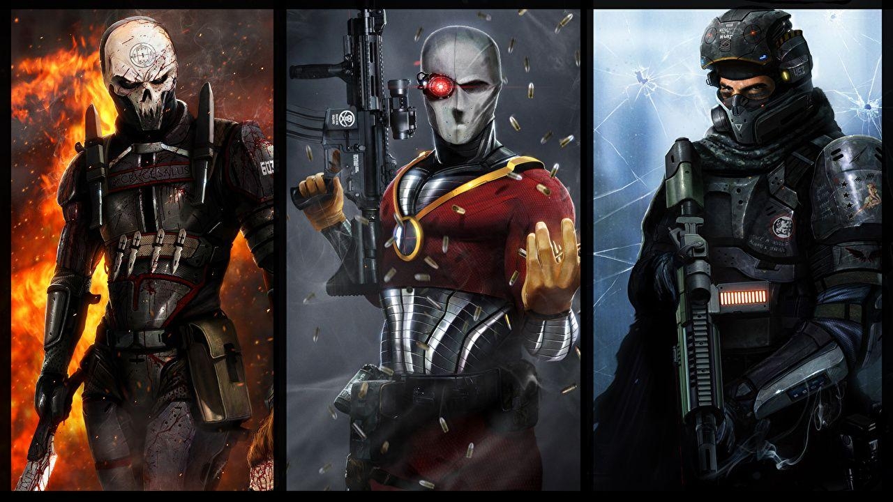 1280x720 Wallpaper Heroes comics Warriors LMS, Dan Luvisi, Abaddon, Deadshot, Desktop