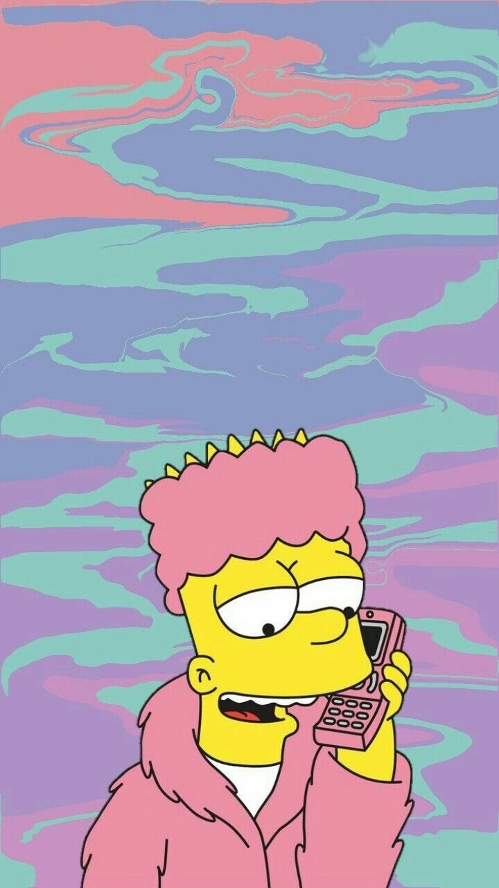 720x1280 Bart Simpson Trippy Wallpaper, Phone