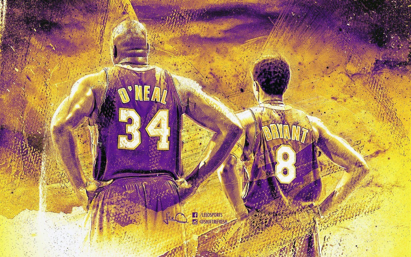 1600x1000 Shaq and Kobe Lakers Wallpaper. Lakers, Desktop