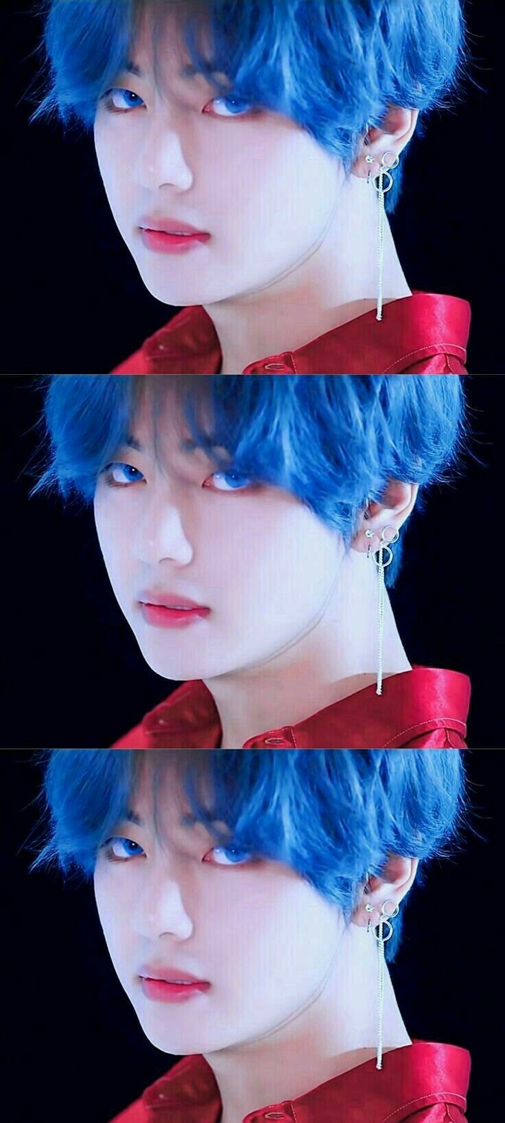 740x1640 Tae hyung Blue hair, Phone