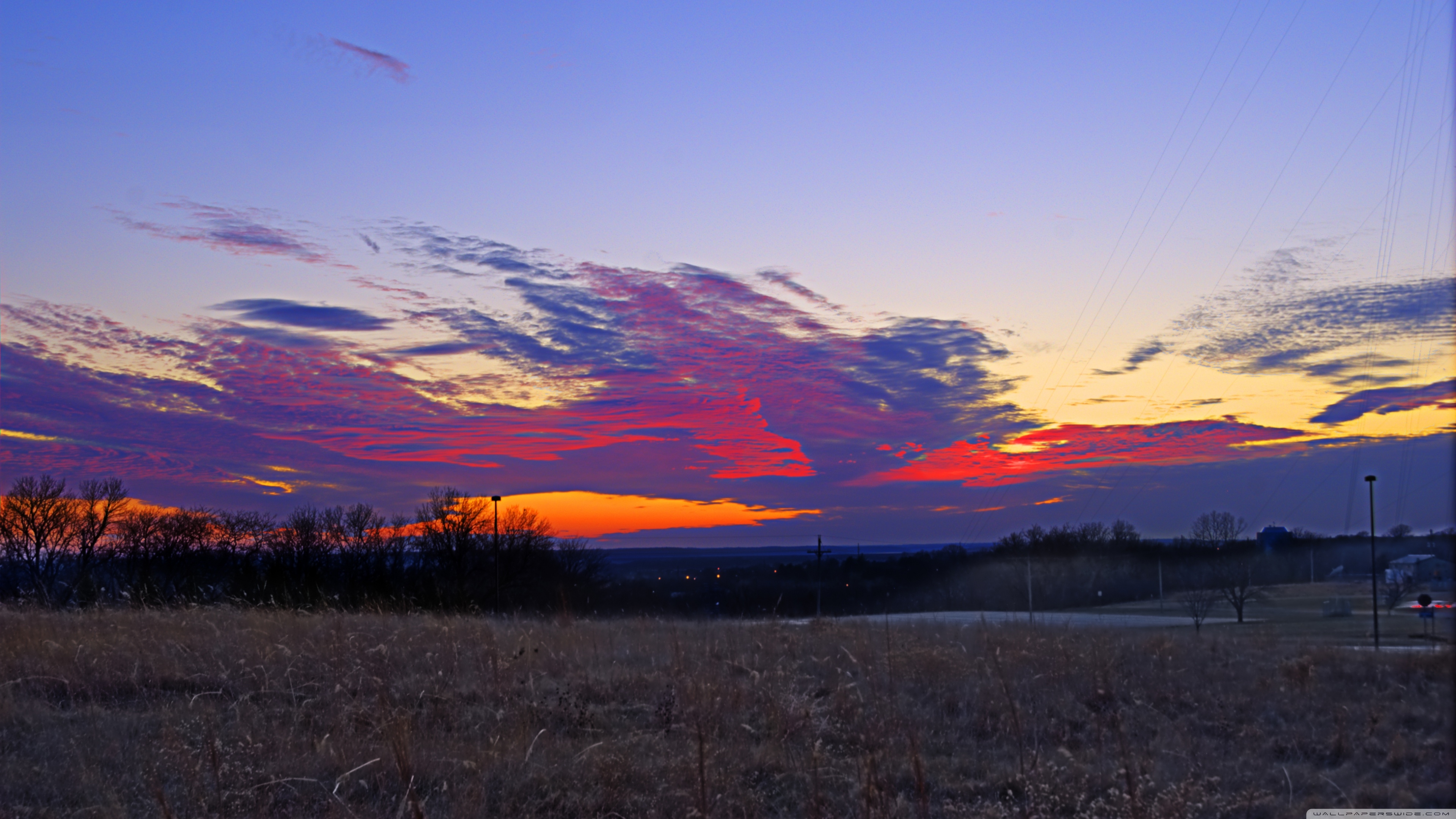 3840x2160 Sunset, Lawrence, Kansas ❤ 4K HD Desktop Wallpaper for • Wide, Desktop