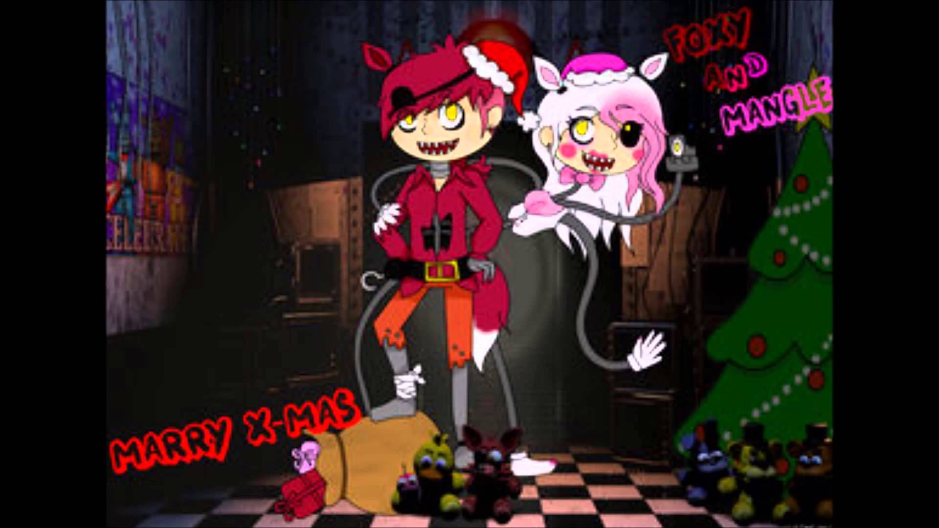 1920x1080 Foxy x Mangle, Desktop