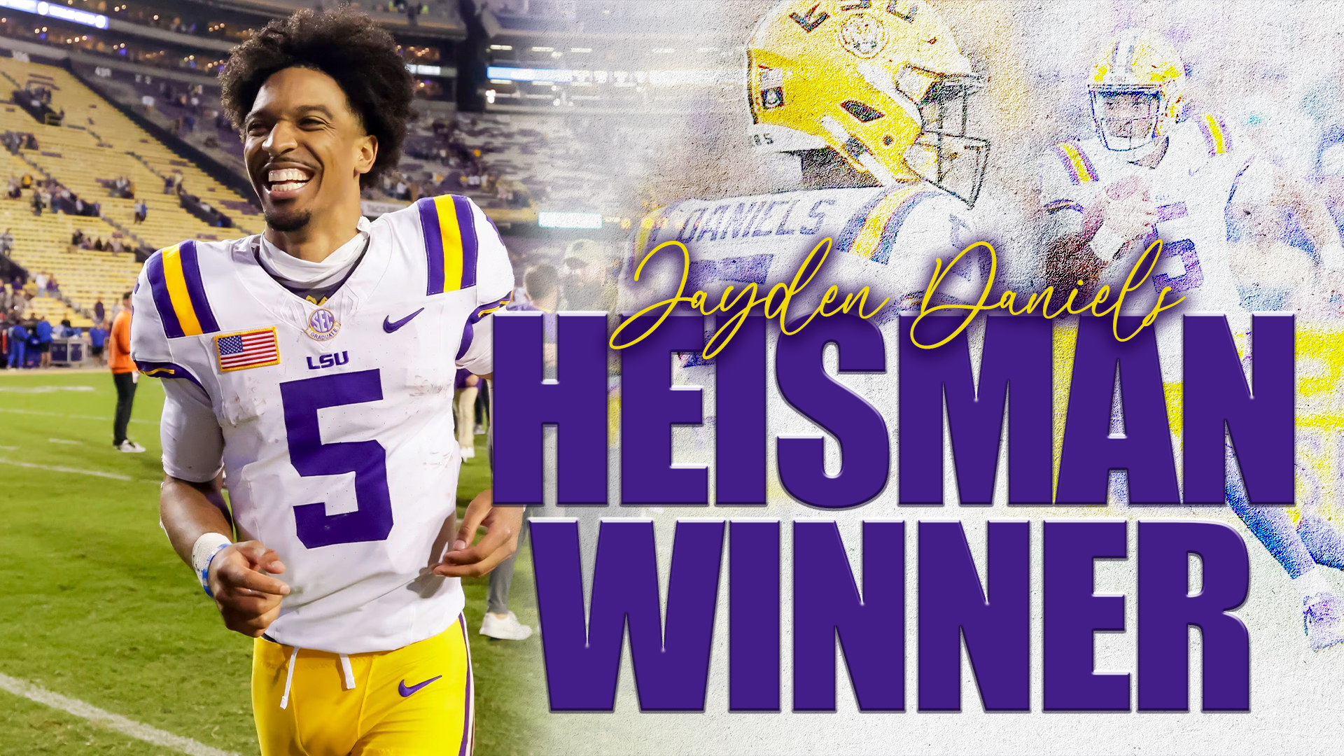 1920x1080 LSU senior QB Jayden Daniels wins, Desktop