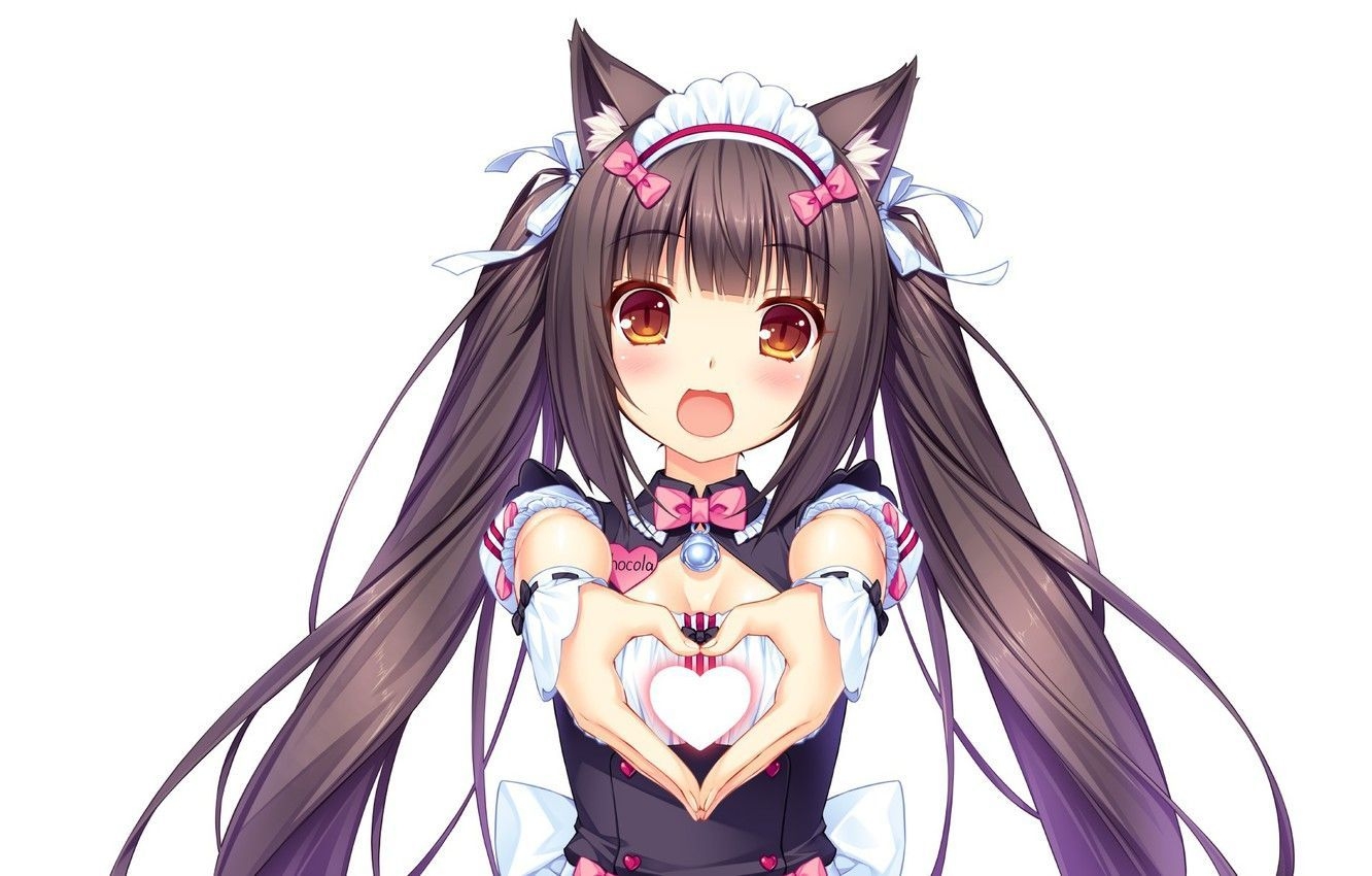 1340x850 Cat Girl Kawaii Wallpaper Free Cat Girl Kawaii Background, Desktop