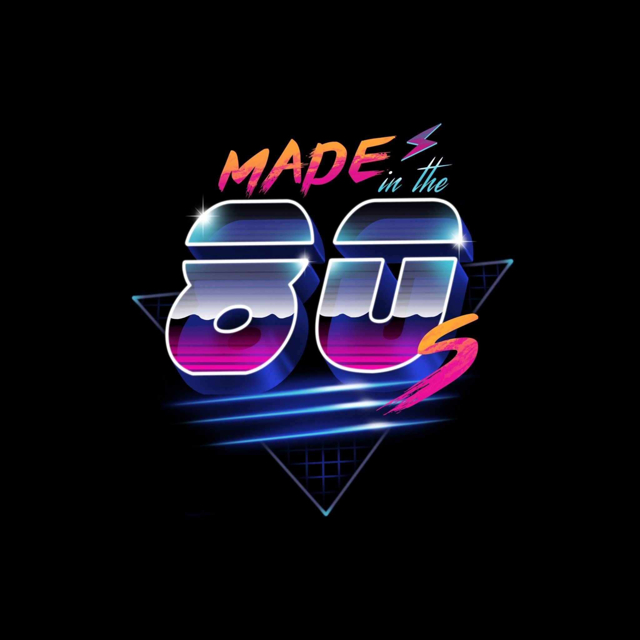 2050x2050 Made in the 80s Neon, Phone