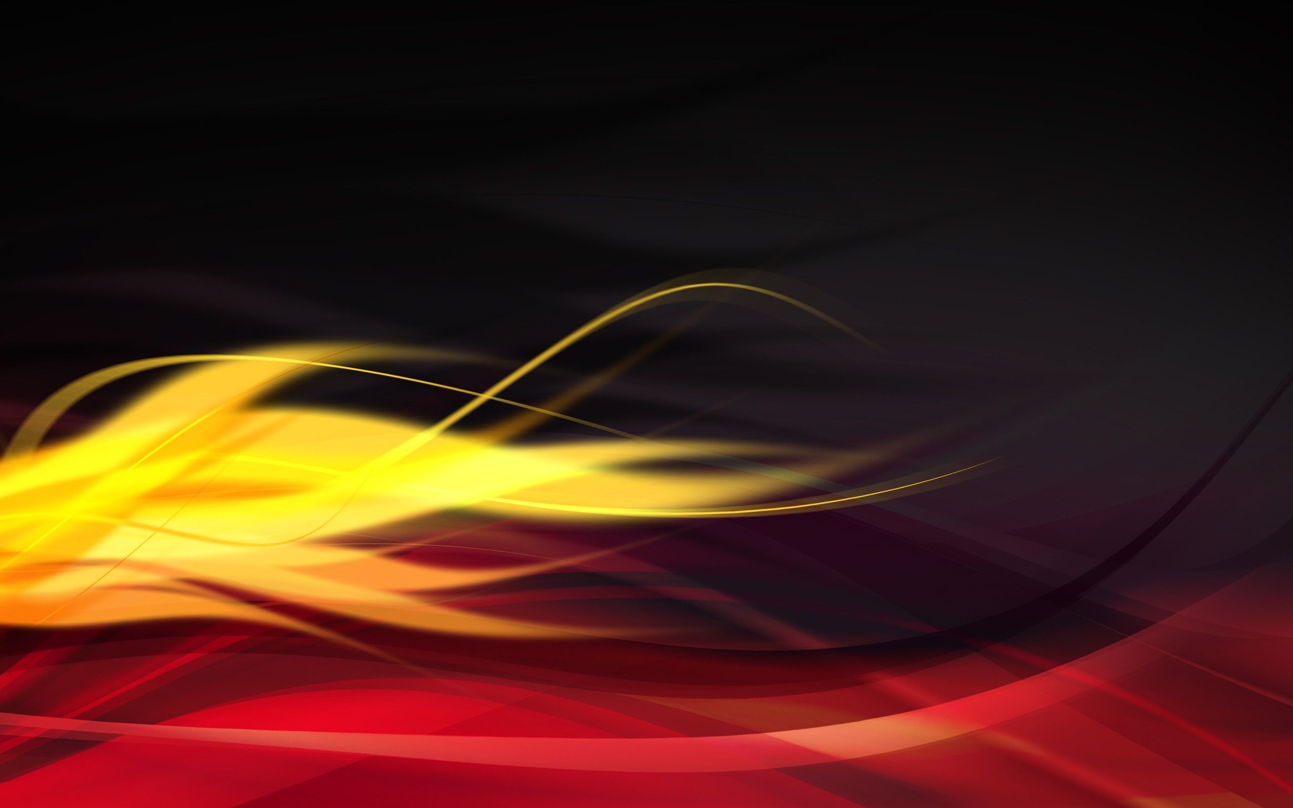 2560x1600 #wavy lines, #abstract, #yellow, #red, #graphic design, wallpaper. Mocah.org HD Wallpaper, Desktop