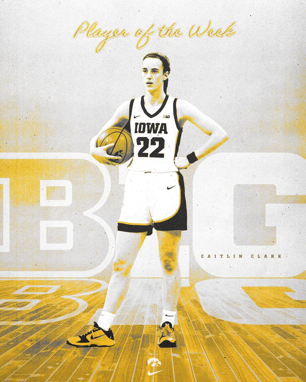 1200x1500 Iowa Women's Basketball Player of the Week Award, Phone