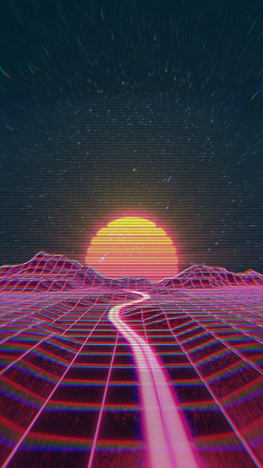 1080x1920 Aesthetic Retro Wallpaper, Phone