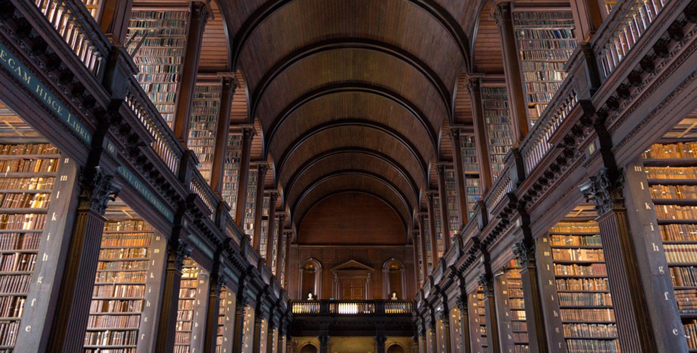 2360x1200 trinity college library dublin HD wallpaper, Desktop