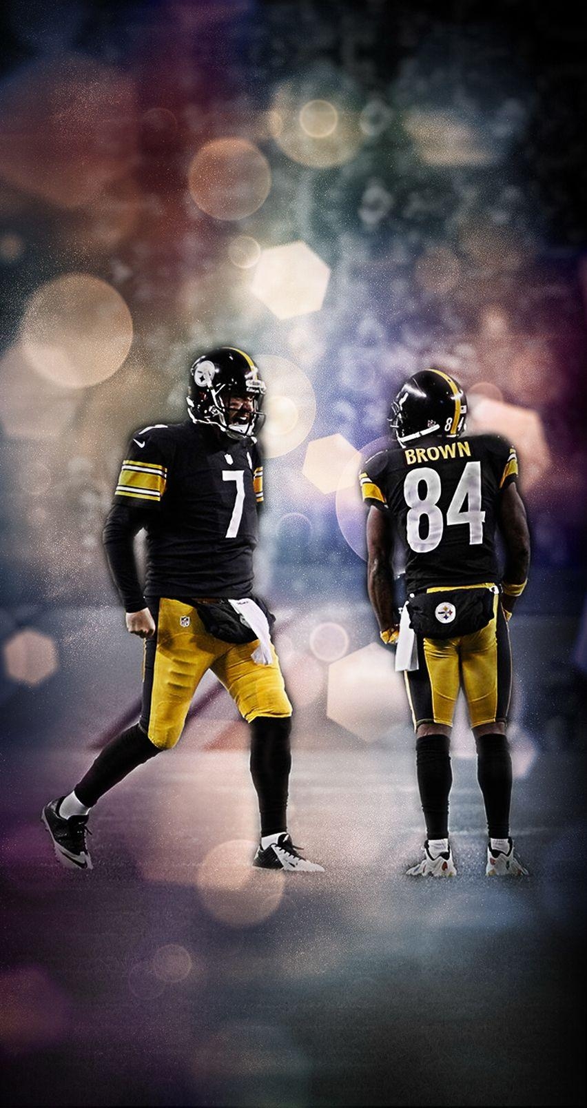 860x1610 Ben Roethlisberger & Antonio Brown Wallpaper, Phone