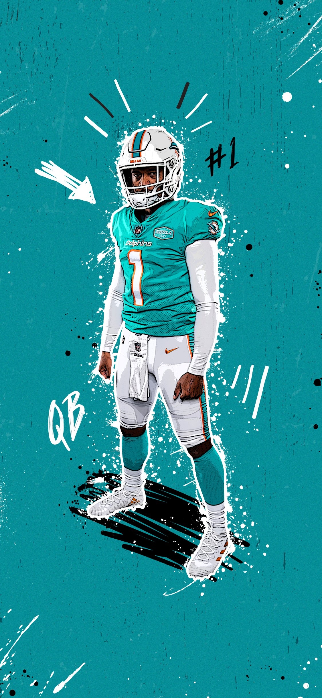 1130x2440 Miami Dolphins Warning, Phone