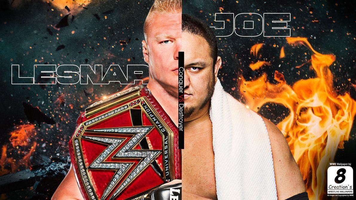 1200x670 WWE Brock Lesnar VS Samoa Joe Wallpaper, Desktop