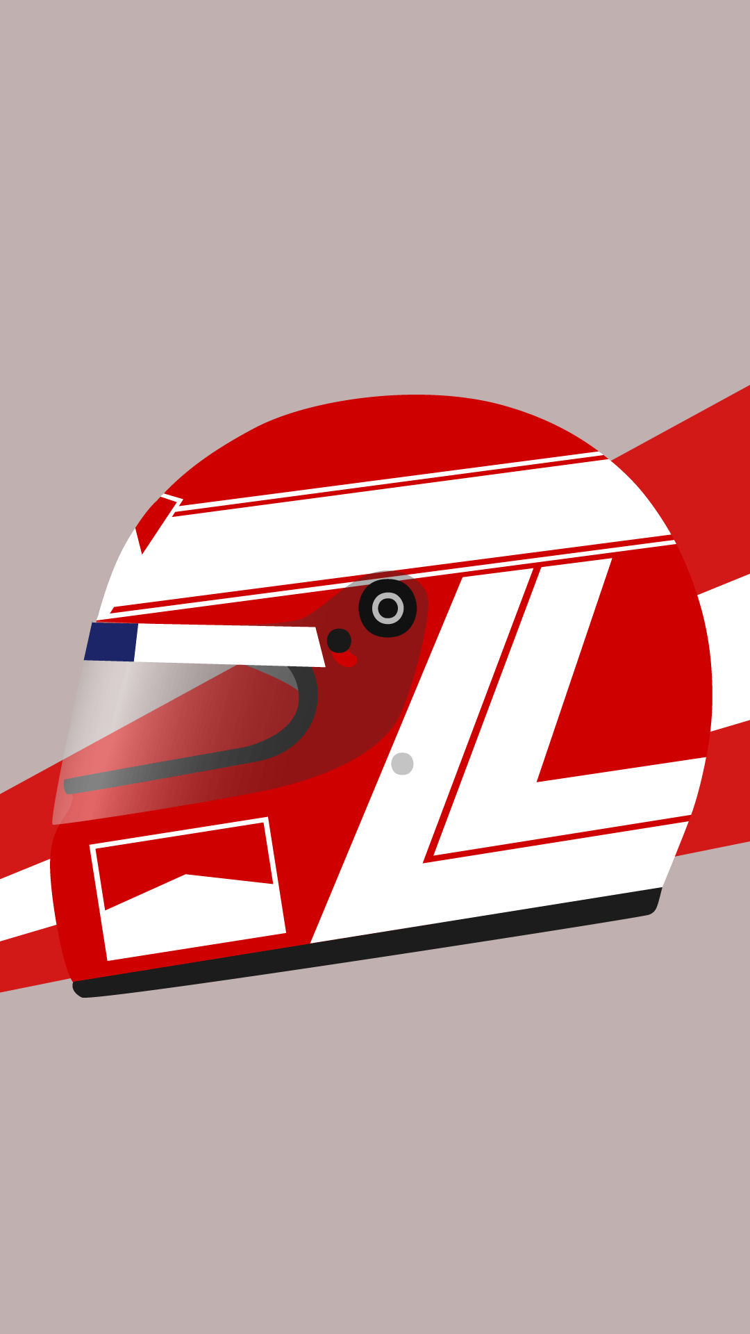 1080x1920 Design: Niki Lauda's 1984 helmet, Phone