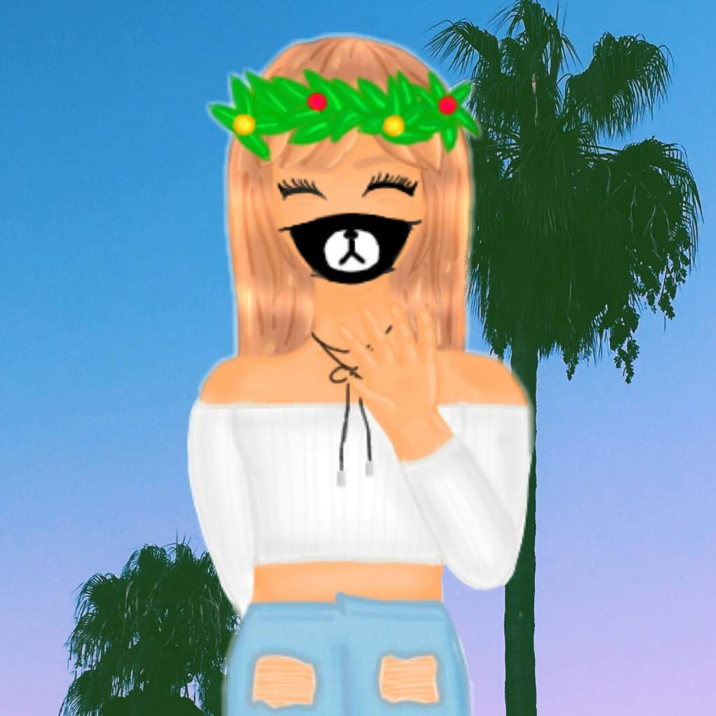 1030x1030 Cute Roblox Girl Drawing, Phone