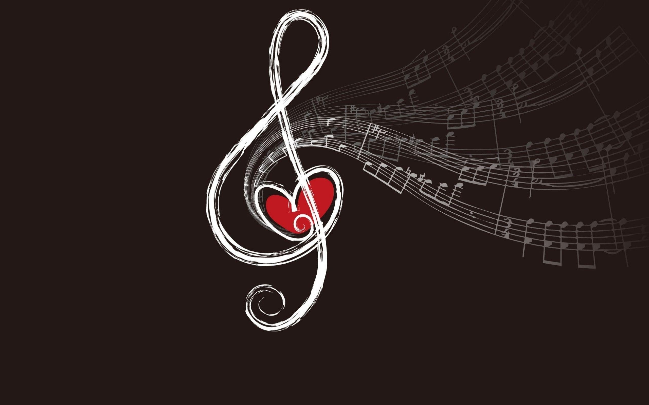 2560x1600 Note Love Music Black Wallpaper Picture HD Wid Wallpaper, Desktop