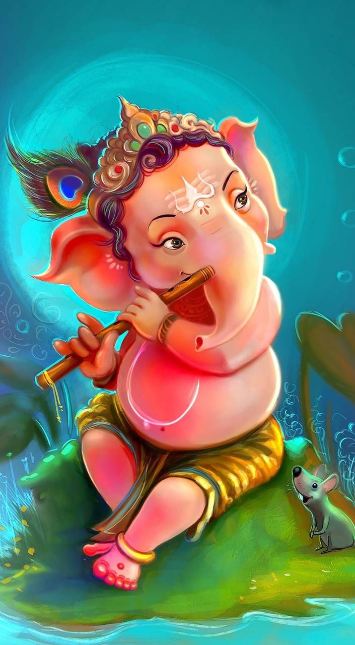 710x1280 Lovely Lord Ganesha Wallpaper. New Ganesha Wallpaper, Phone